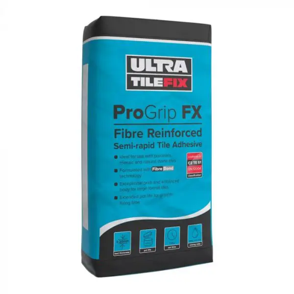UltraTile ProGrip FX: Fibre Reinforced Semi-rapid Tile Adhesive