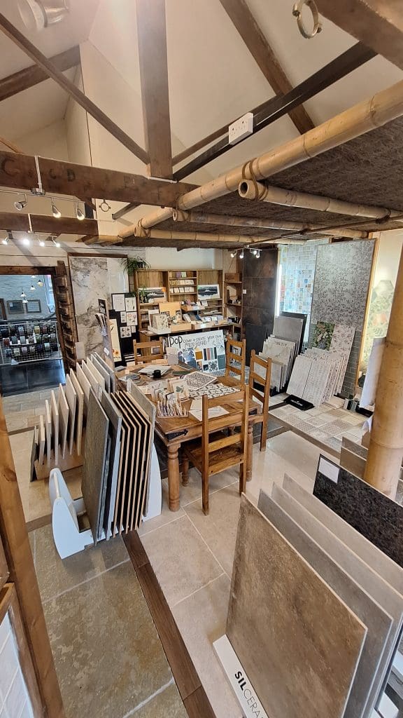 natural showroom from window